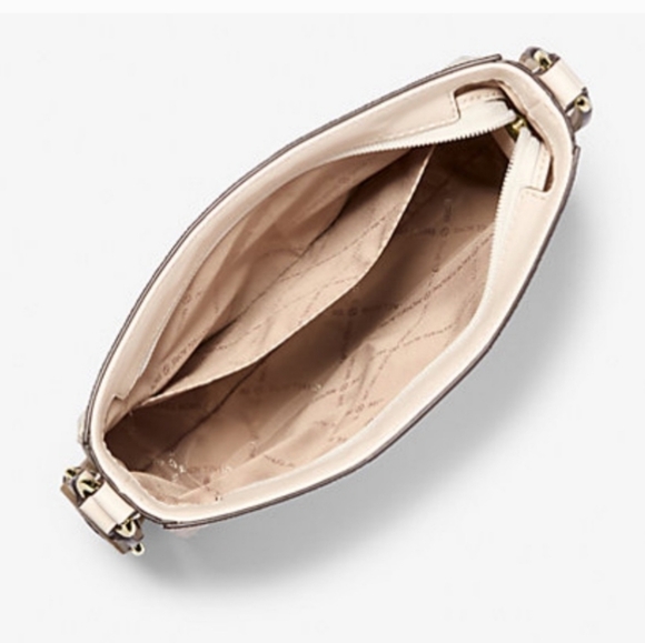 Michael Kors Jet Set Travel Small Signature Logo and Metallic Messenger Bag - Picture 2 of 6